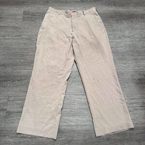 Nike Pants Mens 34 Beige Golf Straight Outdoor Golfer Adult Vintage Casual 34x28